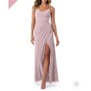 Azazie vintage mauve bridesmaid dress